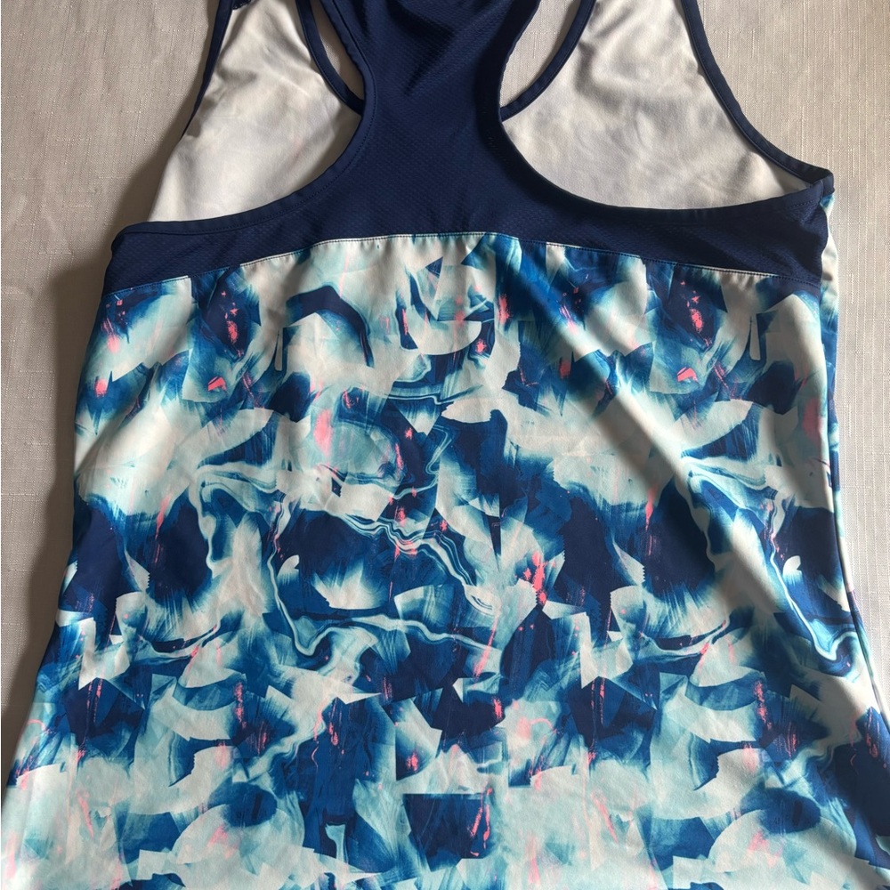 Prince Blue and White Abstract tennis Tank Top